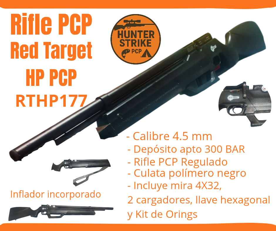 Carabina Rifle PCP Red Target HP PCP RTHP117 4.5