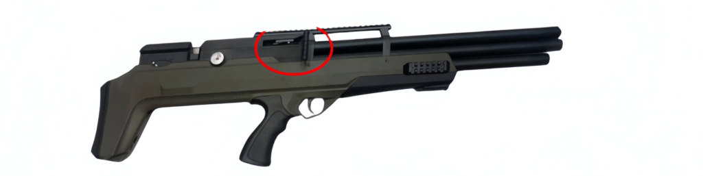 Carabina Rifles PCP Bull Pup Red Target R3-SF-900G 800G 5.5 6.35